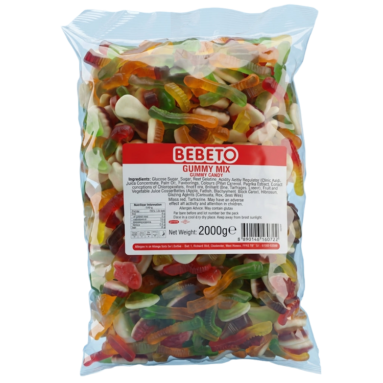 Bebeto Gummy Mix 2kg Pick & Mix Bulk Sweets
