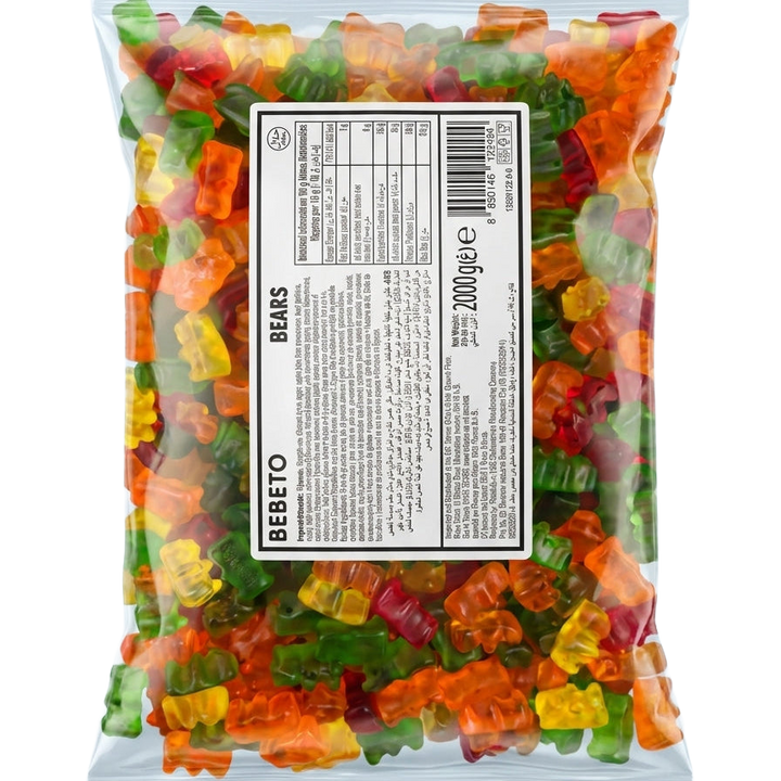 Bebeto Jelly Bears 2kg Pick & Mix Bulk Sweets