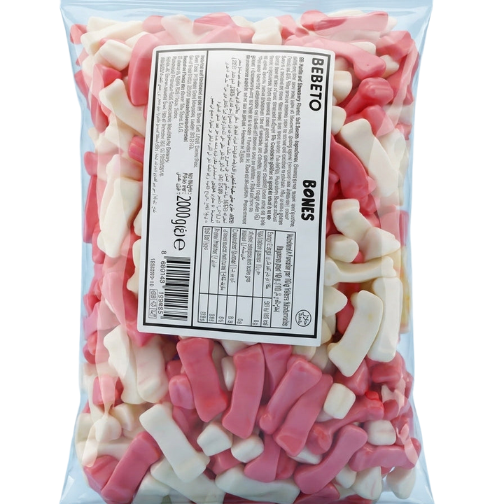 Bebeto Jelly Bones 2kg Pick & Mix Bulk Sweets