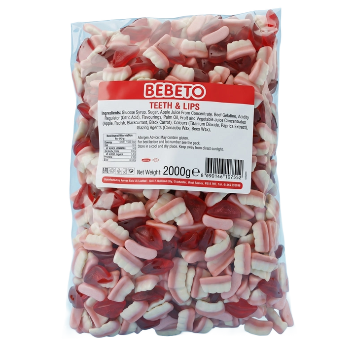 Bebeto Teeth & Lips 2kg Pick & Mix Bulk Sweets