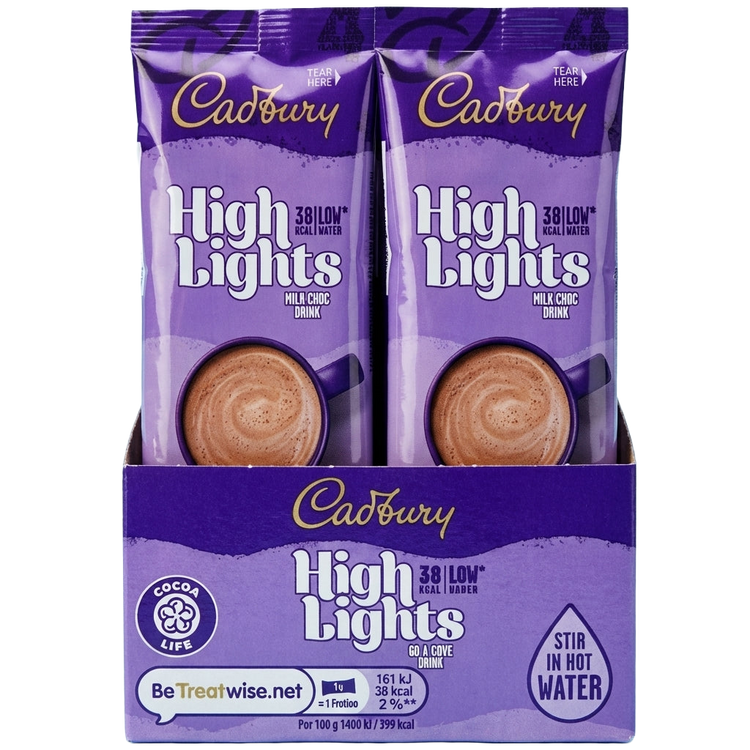 Cadburys High Lights Milk Chocolate Drink 30 x 11g Sachets