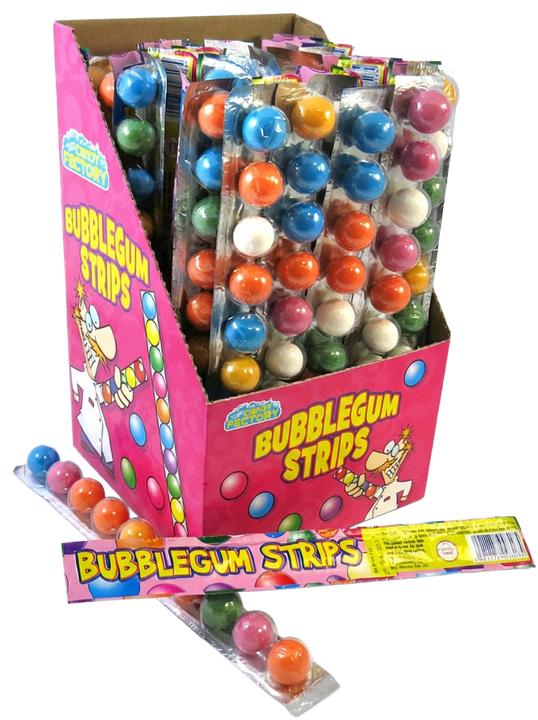 Crazy Candy Factory Bubblegum Strips 40x30g