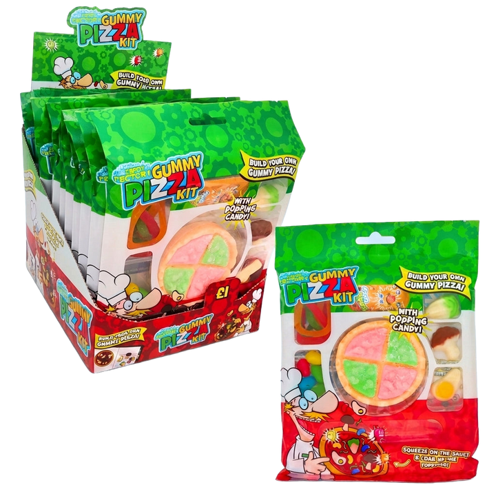 Crazy Candy Factory Gummy Pizza Kit 888g