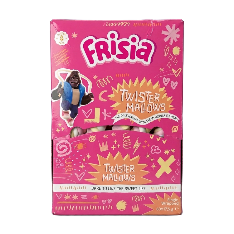 Frisia Twist Mallows Box Individually Wrapped 1080g