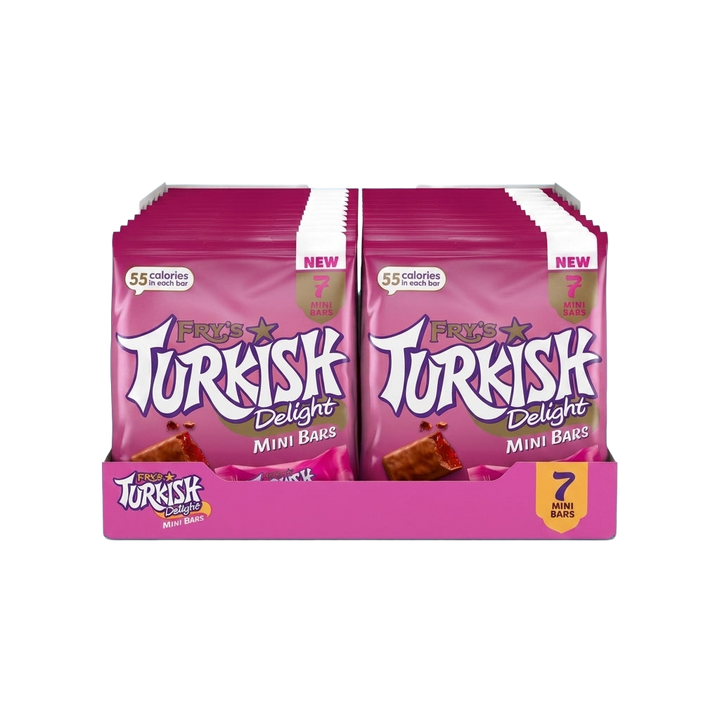 Frys Turkish Delights Mini Bars Bag 7 Bars Per Bag 2100g