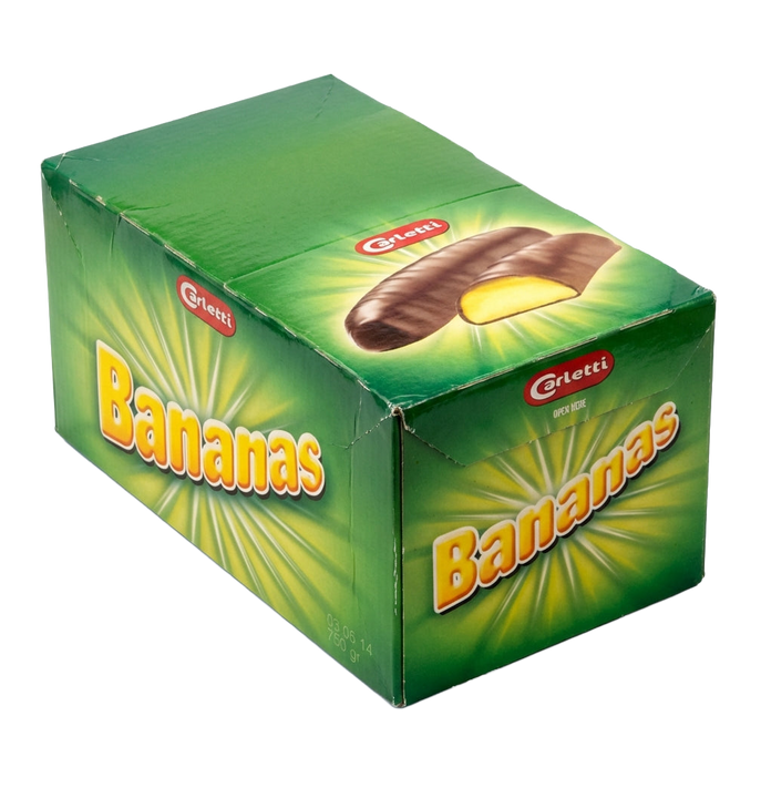 Carletti Chocolate Covered Bananas 750g