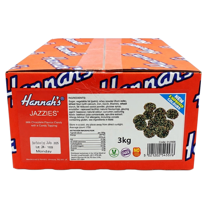 Hannahs Chocolate Jazzies 3kg