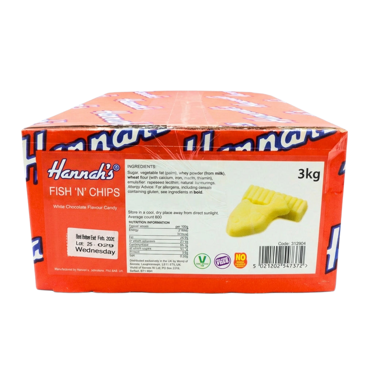 Hannahs Fish & Chips 3kg Pick & Mix Bulk Sweets