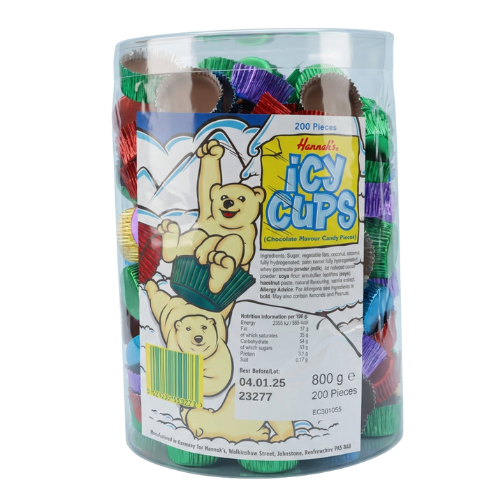 Hannahs Icy Cups Tub 800g Pick & Mix Bulk Sweets