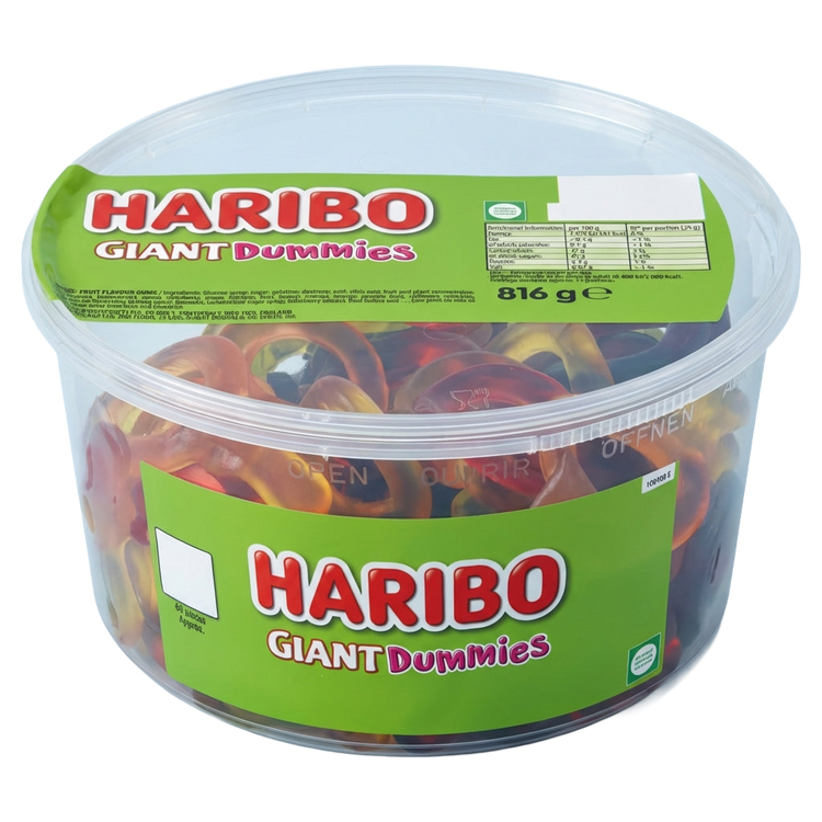 Haribo Giant Dummies Tub 816g Pick & Mix Bulk Sweets
