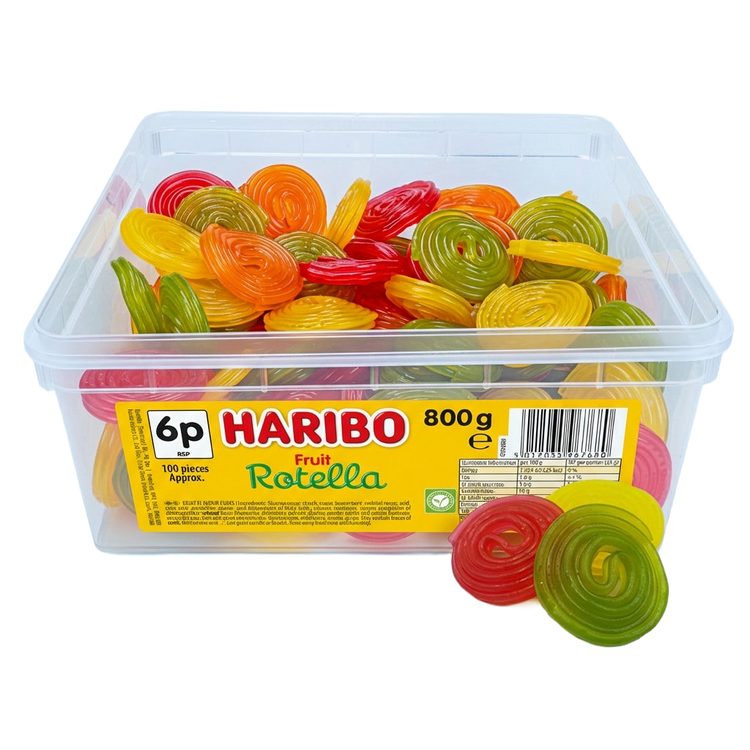 Haribo Happy Rotella Tub 800g Pick & Mix Bulk Sweets