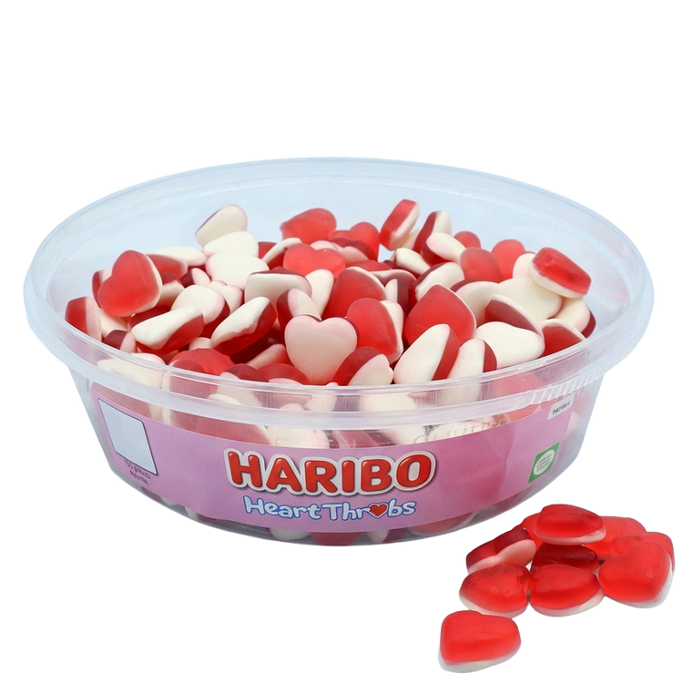 Haribo Heart Throb Tub 480g Pick & Mix Bulk Sweets