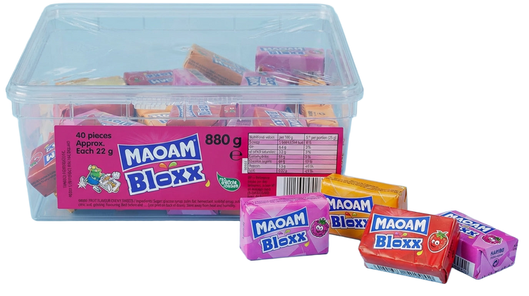 Haribo Maoam Bloxx Tub 880g Pick & Mix Bulk Sweets