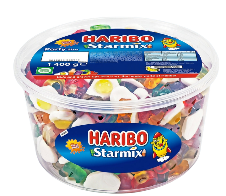 Haribo Starmix Tub 1400g Pick & Mix Bulk Sweets
