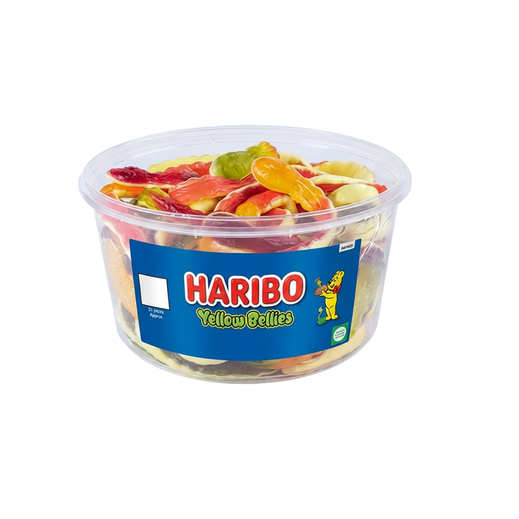 Haribo Yellow Bellies Tub 768g Pick & Mix Bulk Sweets