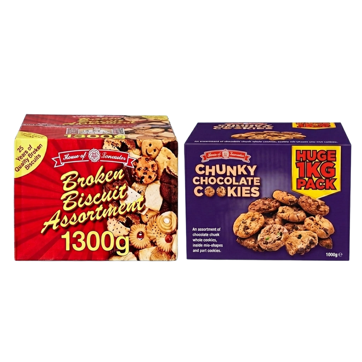 House Of Lancaster Luxury Broken Assorted Biscuits & Chunky Cookie Biscuits Broken 2300g