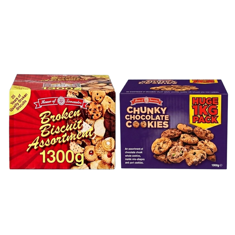 House Of Lancaster Luxury Broken Assorted Biscuits & Chunky Cookie Biscuits Broken 2300g