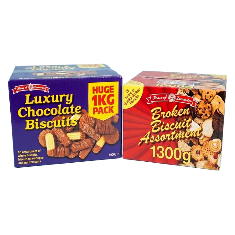House Of Lancaster Luxury Broken Chocolate Biscuits & Assorted Broken Biscuits 2.3kg