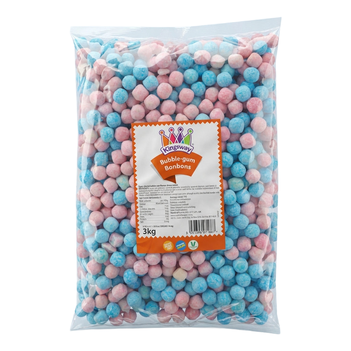 Kingsway Bubblegum Bon Bon 3kg Pick & Mix Bulk Sweets