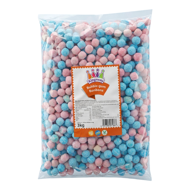 Kingsway Bubblegum Bon Bon 3kg Pick & Mix Bulk Sweets