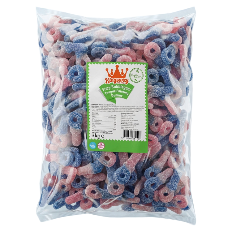 Kingsway Bubblegum Tongue Painting Dummys 3kg Pick & Mix Sweets