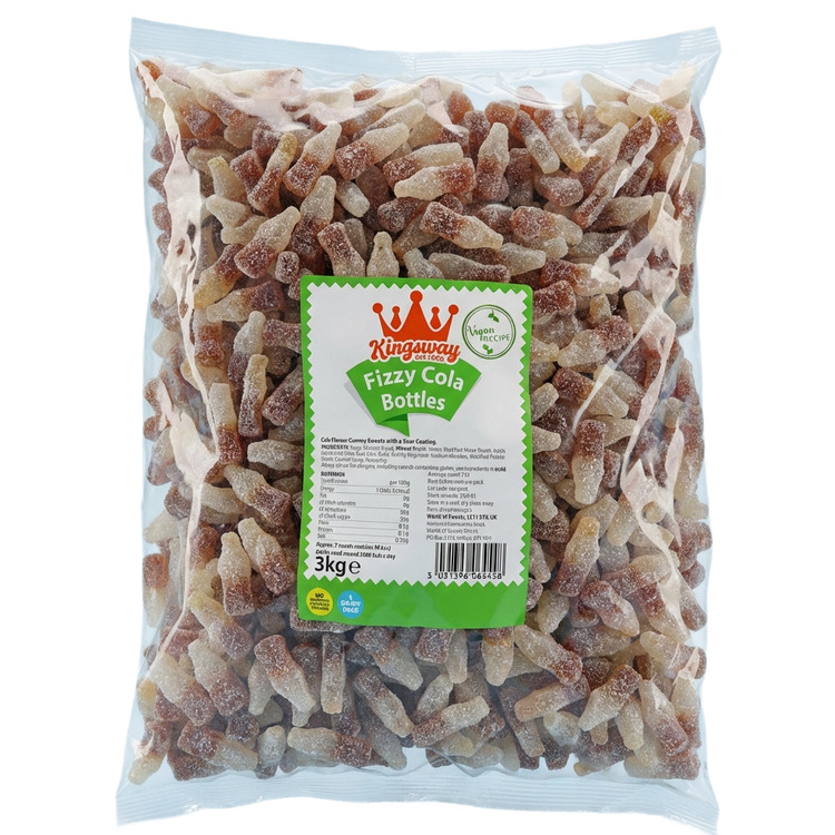 Kingsway Fizzy Cola Bottles 3kg Pick & Mix Bulk Sweets