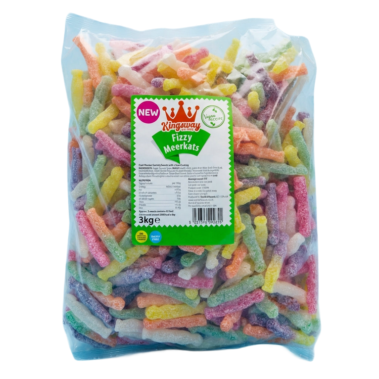 Kingsway Fizzy Meerkats 3kg Pick & Mix Bulk Sweets