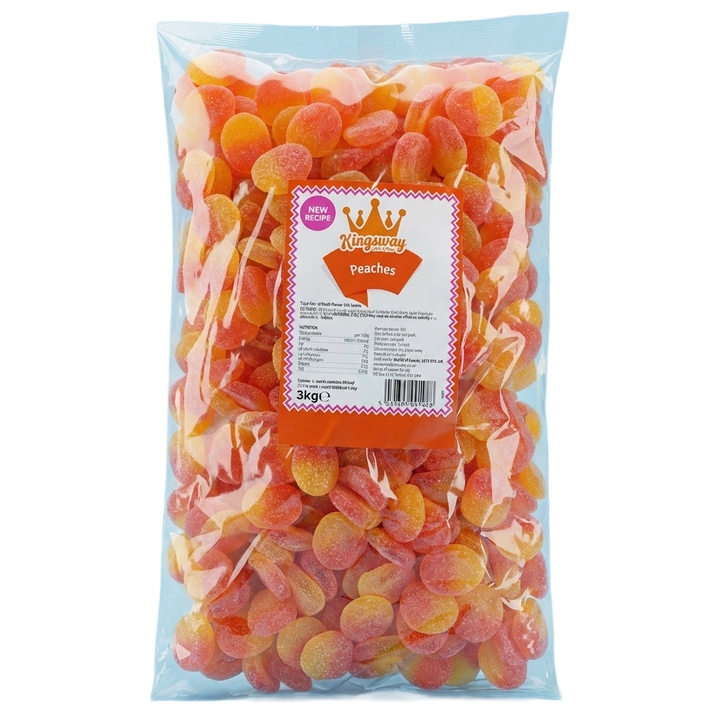 Kingsway Fizzy Peaches 3kg Pick & Mix Bulk Sweets
