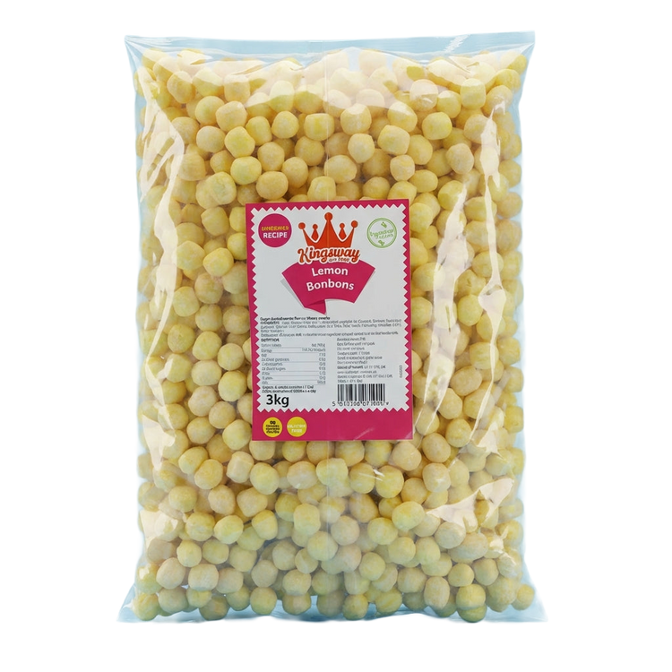 Kingsway Lemon Bon Bon 3kg Pick & Mix Bulk Sweets