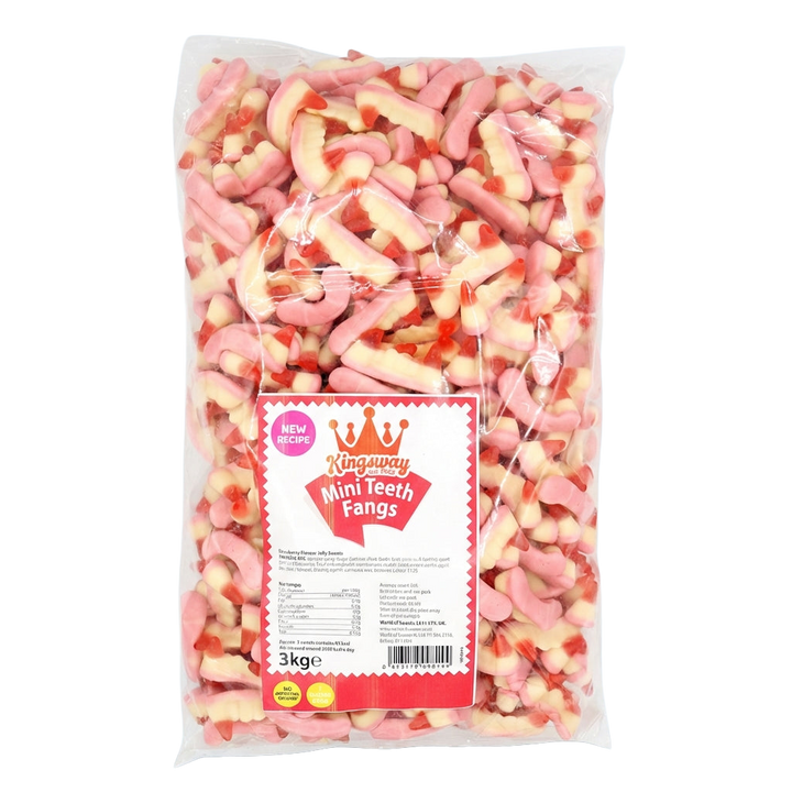 Kingsway Mini Teeth Fangs 3kg Pick & Mix Bulk Sweets