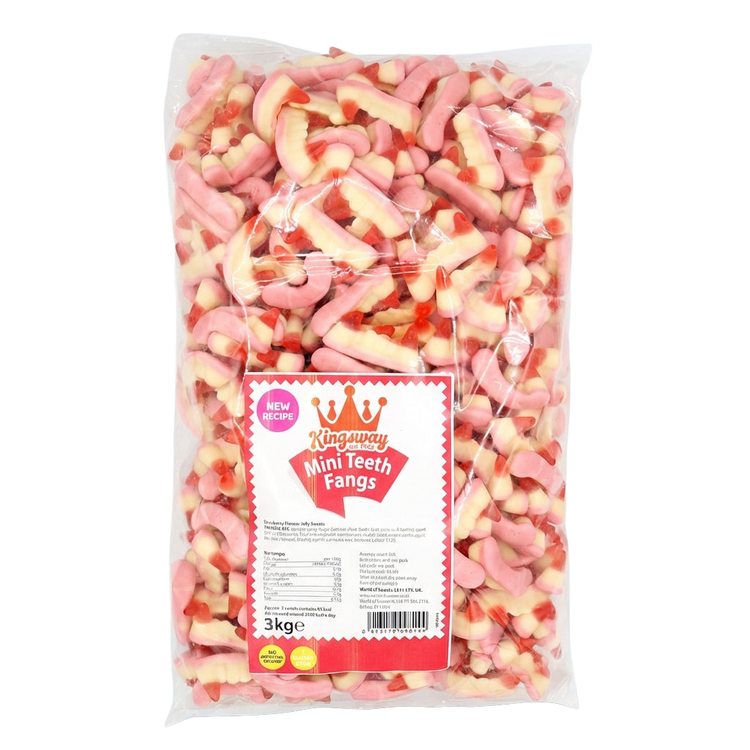 Kingsway Mini Teeth Fangs 3kg Pick & Mix Bulk Sweets