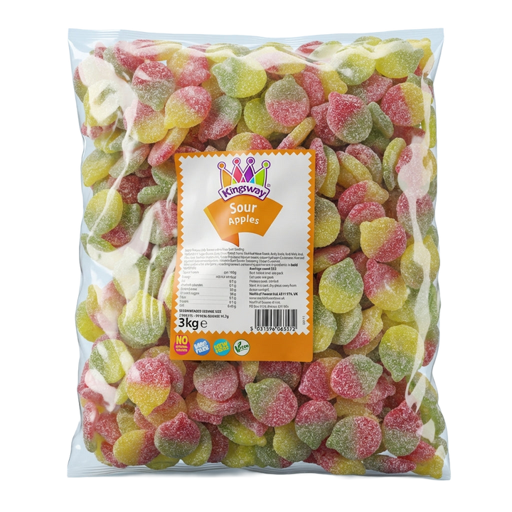 Kingsway Sour Apples 3kg Pick & Mix Bulk Sweets
