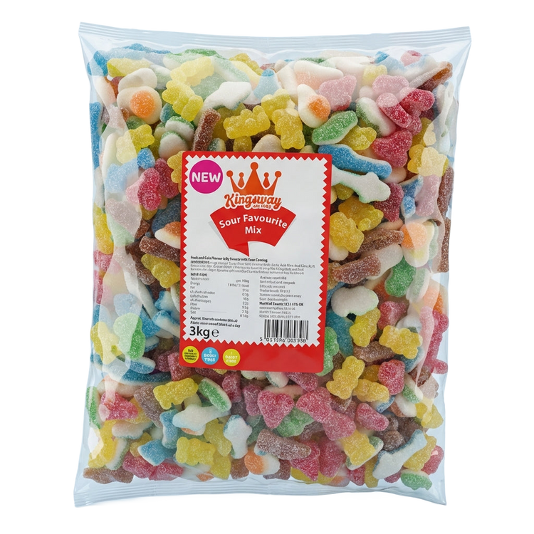 Kingsway Sour Favourites Mix 3kg Pick & Mix Bulk Sweets