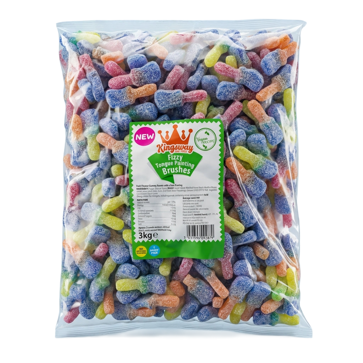 Kingsway Fizzy Tongue Painters 3kg Pick & Mix Bulk Sweets