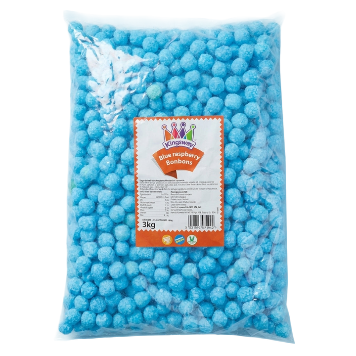 Kingsway Veggie Blue Raspberry Bon Bons 3kg Pick & Mix Sweets
