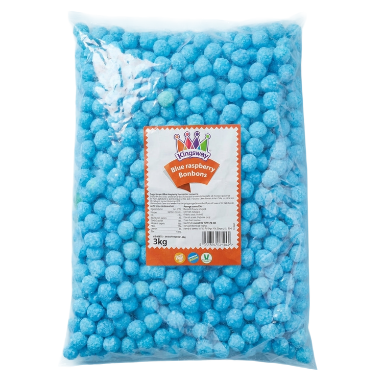 Kingsway Veggie Blue Raspberry Bon Bons 3kg Pick & Mix Sweets