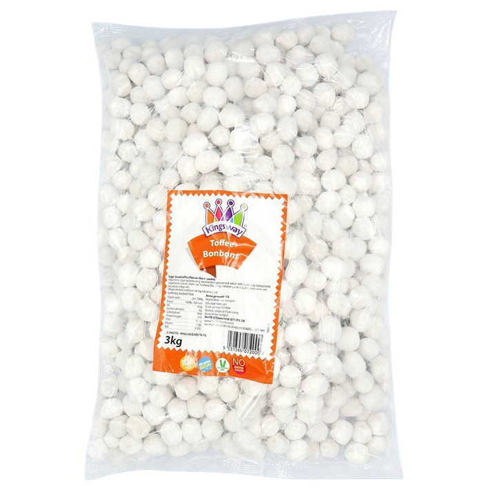 Kingsway Veggie Toffee Bon Bons 3kg Pick & Mix Bulk Sweets