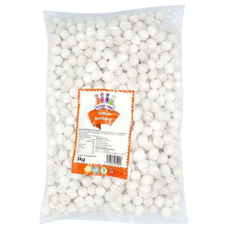 Kingsway Veggie Toffee Bon Bons 3kg Pick & Mix Bulk Sweets