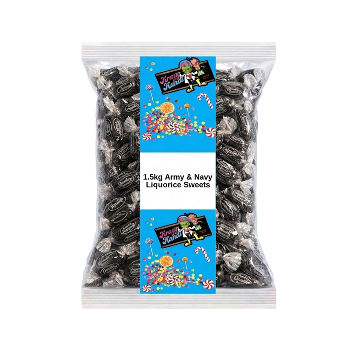 Krazy Kandi Army & Navy Liquorice Sweets 1500g