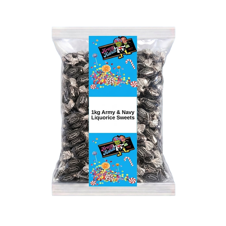 Krazy Kandi Army & Navy Liquorice Sweets 1kg