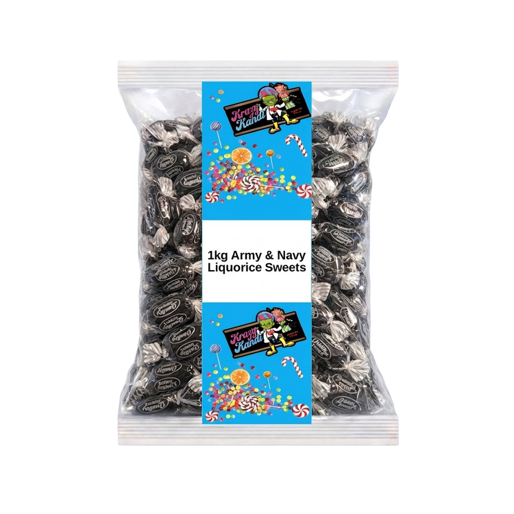 Krazy Kandi Army & Navy Liquorice Sweets 1kg