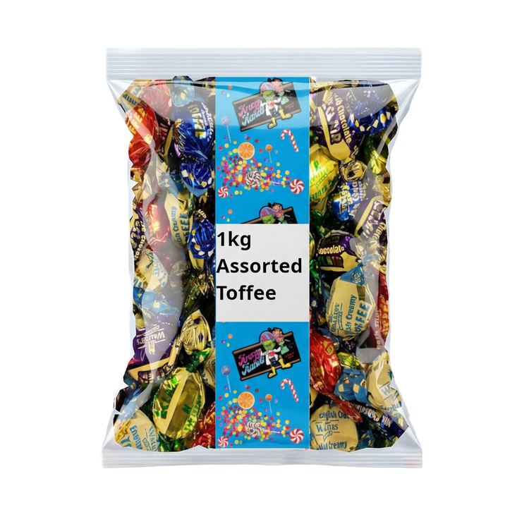 Krazy Kandi Assorted Toffee 1kg Pick & Mix Bulk Sweets