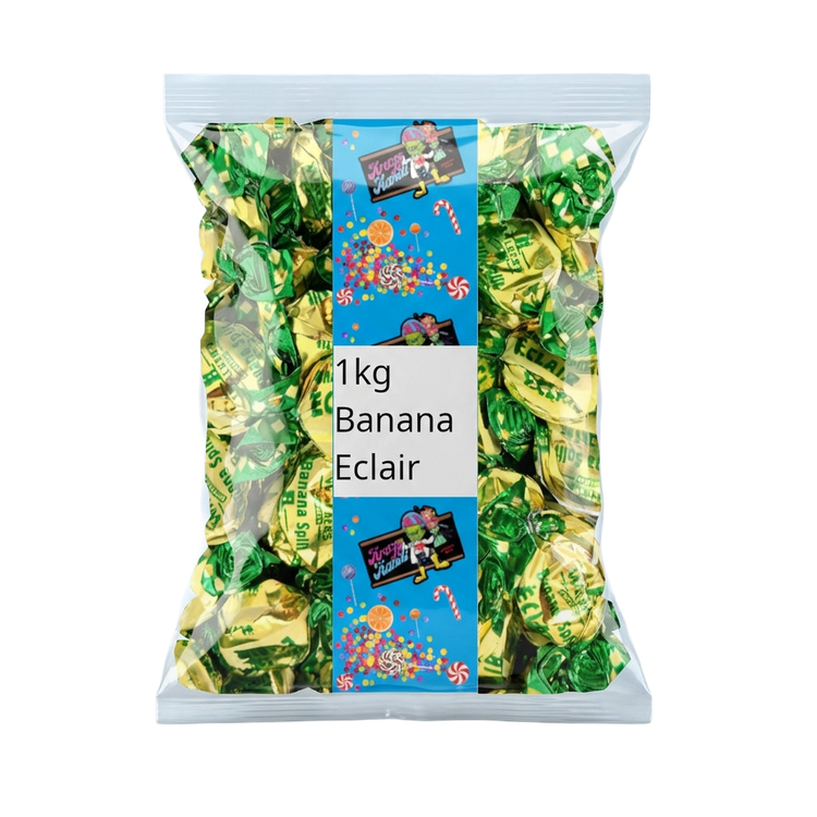 Krazy Kandi Banana Toffee 1kg Pick & Mix Bulk Sweets