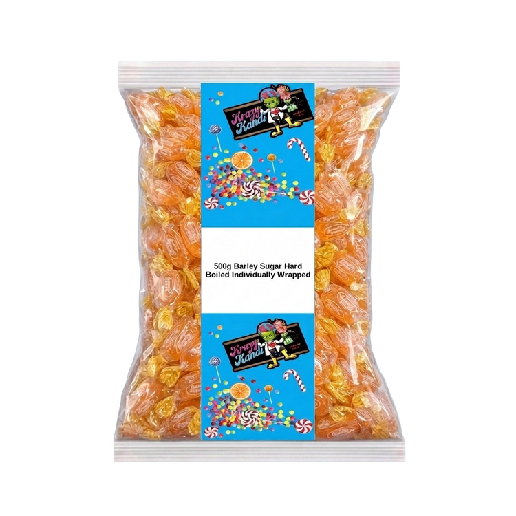 Krazy Kandi Barley Sugar Hard Boiled Individually Wrapped 500g