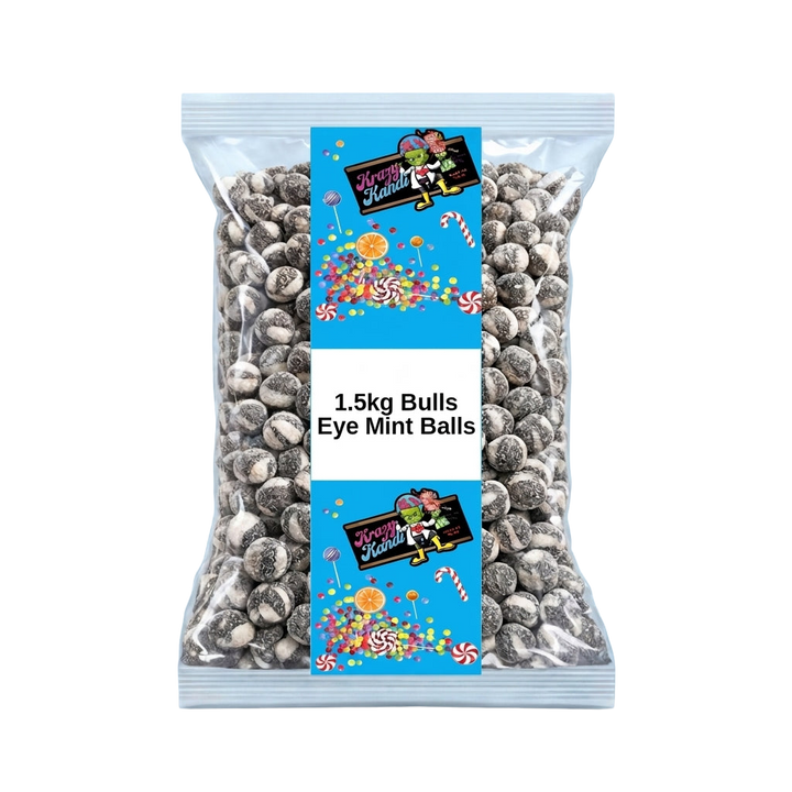 Krazy Kandi Bulls Eye Mint Balls 1500g