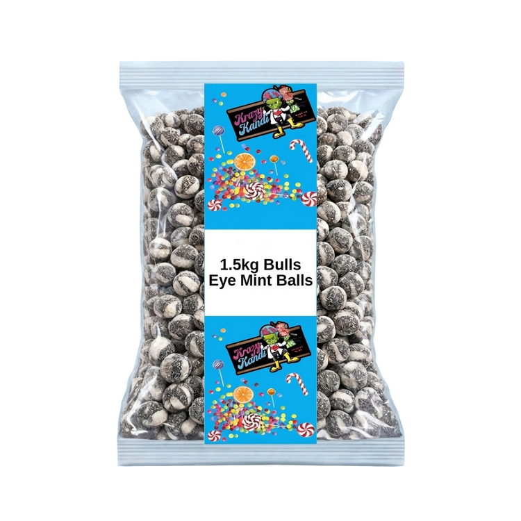 Krazy Kandi Bulls Eye Mint Balls 1500g