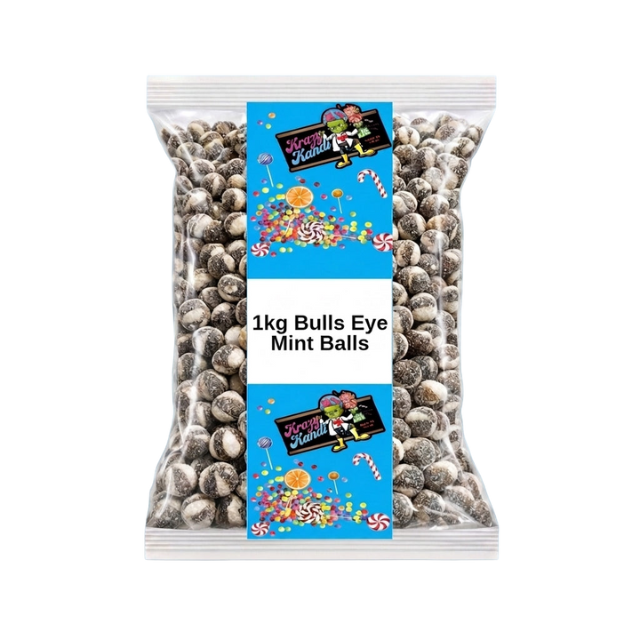 Krazy Kandi Bulls Eye Mint Balls 1kg