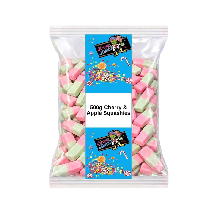 Krazy Kandi Cherry & Apple Squashies 500g Pick & Mix Bulk Sweets