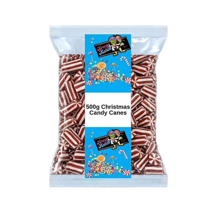 Krazy Kandi Christmas Candy Canes 500g