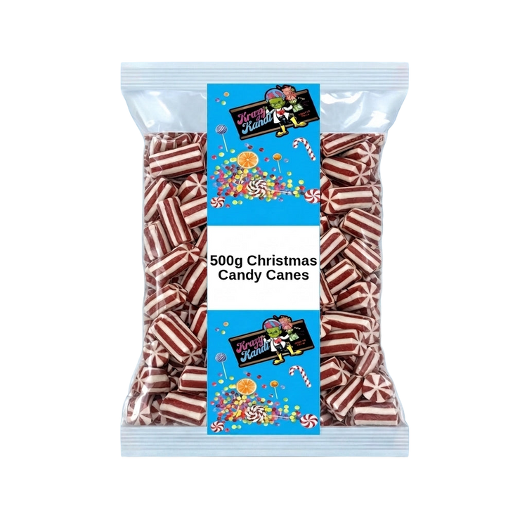 Krazy Kandi Christmas Candy Canes 500g